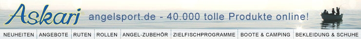 Askari Angelshop - 40.000 Ruten, Rollen und Angelzubeh&ouml;r g�nstig kaufen!